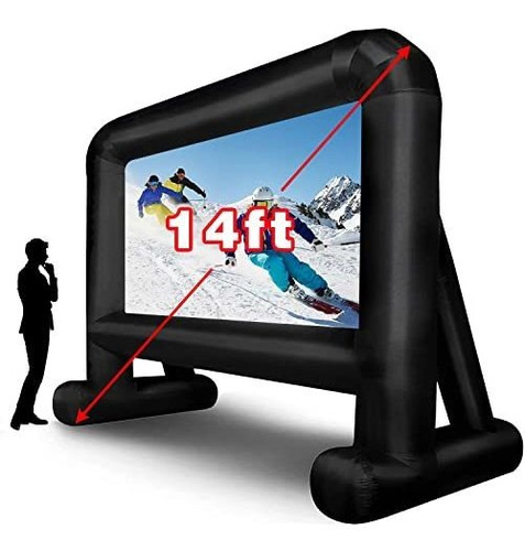 Pantalla Inflable Para Cine (14 Pies) Con Bolsa De