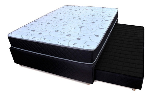 Cama Box Colchão Casal D33 138 + Box Auxiliar Bicama