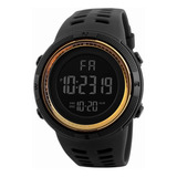 Reloj 1866 Borde Dorado Impermeable Deportivo Digital