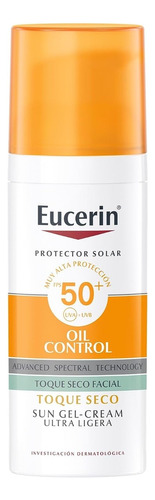 Protector Solar Eucerin Oil Control Toque Seco Fps 50+