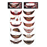 Adesivos Bucais De Halloween Em V Horror Lip Diy Decoration