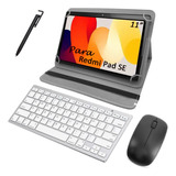 Capa Teclado Mouse Para Redmi Pad Se 11 Polegadas + Caneta