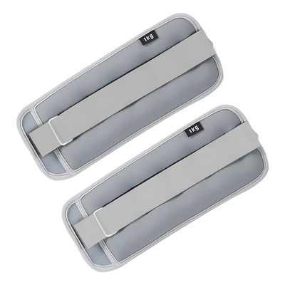 Pesas Fitness Par De Polainas Para Tobillos 1kg Cada Una Color Gris | MercadoLibre