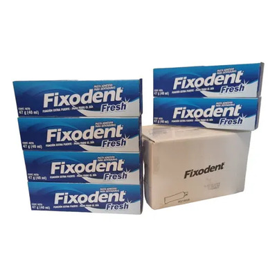 Fixodent Fresh Pasta Adhesiva De Dentaduras 40ml Caja Con 6