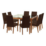 Jgo. De Comedor Barcelona 1400x1400 S/cadiz Pu Chocolate