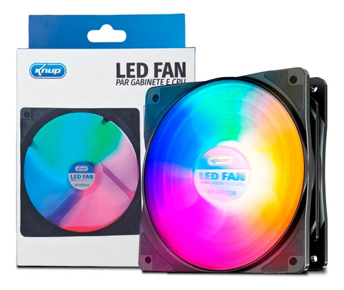 Fan Cooler Led Rgb 120mm Ventoinha Gabinete Pc Gamer 1500rpm