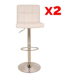 Taburete Banqueta Silla Sillon Bar Desayunado Tapizada X2 Cu