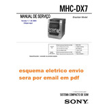 Esquema Sony Mhc Dx7 Mhcdx7    Hcddx7 Email Em Pdf