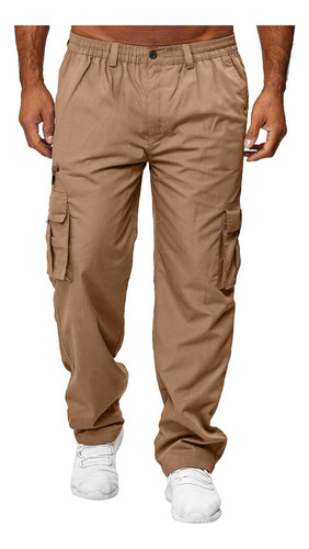 Men's Casual Loose Straight Cargo Pants