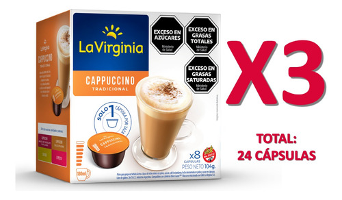 La Virginia Cápsulas Cappuccino Trad. Dolce Gusto X 24u