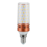 Ampolletas 12 Watts Led E14. Luz Cálida O Fría. Pack 2 Unid