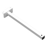 Suporte Refletor Fachada Banner Braço 30 Cm - Branco