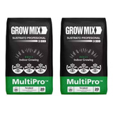 Combo 2 Sustratos Profesional Growmix Multipro 20 L Indoor 