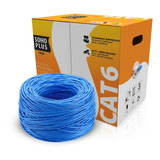 Cabo Rede Cmx U/utp 4px24awg Azul Cat6 Sohoplus 305 Metros