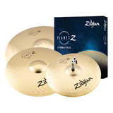 Kit Pratos Bateria Zildjian Planet Z Brilhante 14  16  20 