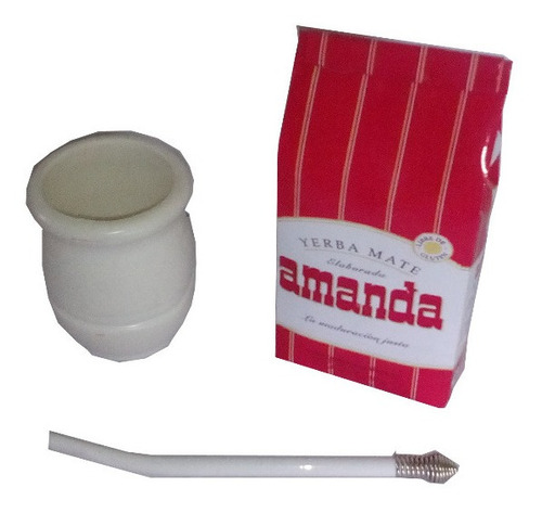 Kit Matero Sorprise -  Mate Calabaza Bombilla Yerba Mate