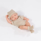 Reborn Baby Dolls Miniatura Fofa Silicone Impermeável 20cm