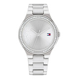 Reloj Para Mujer Tommy Hilfiger 1782641 Color De La Malla Plateado