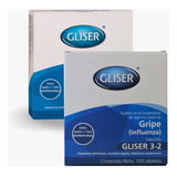 Gliser 3-2 Gripe (influenza) (2 Cajas) 150 Tabletas