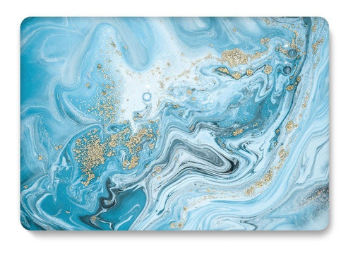 Carcasa Funda Protector Case  Macbook Pro 13 Marble Blue