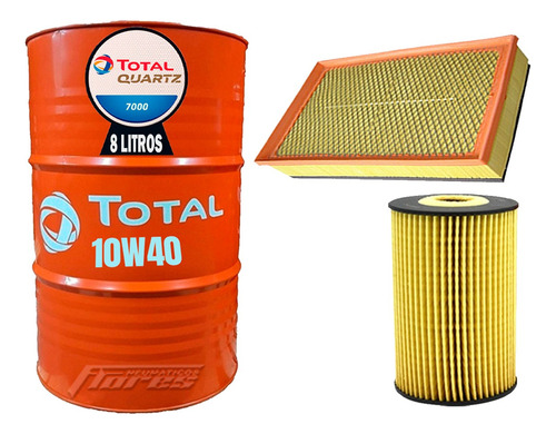 Cambio Aceite Total 10w40 8l + Kit Filtros Vw Amarok 2.0 Td