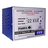 Elevador De Tensión Automático 22 Kva 140v Pampa Promoción Color Azul