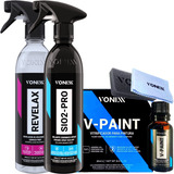 V-paint 20ml Vitrificador Automotivo + Sio2 Pro + Revelax