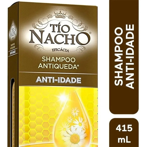 Shampoo Tio Nacho Anti-idade Antiqueda 415ml Lançamento