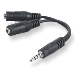 Adaptador Mini Plug 2 Hembras Divisor Auricular C/microfono