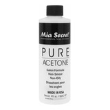 Mia Secret Removedor De Esmalte De Uñas, Acetona 100% Pura,