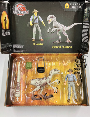 Jurassic Hammond Alan Grant Velociraptor Jp3 10cm Brujostore