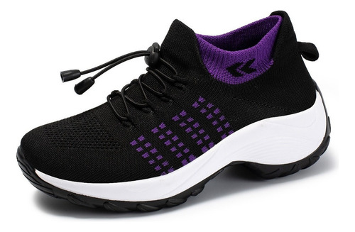 Zapatos Deportivos Flexi Tenis Panam Mujer Negros Comodas