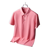 Playera Polo Seda Hielo Playera De Manga Corta Para Hombre