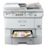 Impresora A Color Multifunción Epson Workforce Pro 6590dwf Con Wifi Blanca 220v/240v