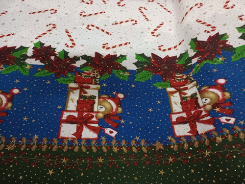 Decoración Mantel De Navidad Con Relieve Lino Rectangular