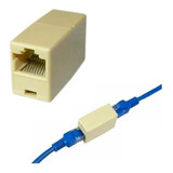 Adaptador Emenda Cabo De Rede Internet Extensão Fêmea Rj45