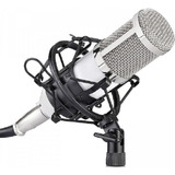 Microfono Condenser Estudio Radio Youtube Color Blanco