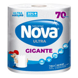 Toalla De Papel Para Cocina Doble Hoja 70mts Gigante Nova