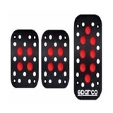 Pedal Sparco Negro Bolitas Rojo