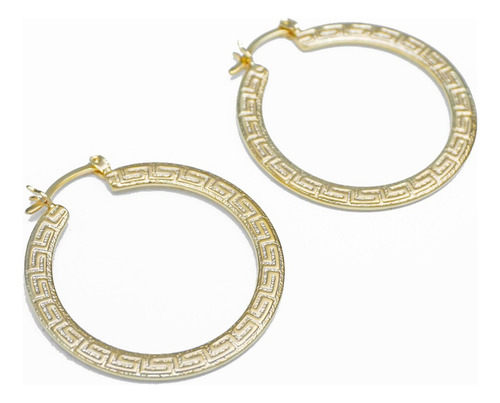 Aretes  Oro 18k Para Dama Mujer Candongas Doradas 