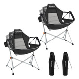 Silla Camping Tipo Hamaca Plegable Con Soporte Tazas, Reclin