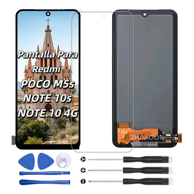 Pantalla para Xiaomi Redmi Note 10\u002FNote 10s 4g para Xiaomi Poco M5s 2207117BPG,M2101K7AI, M2101K7AG,M2101K7BG, M2101K7BI, M2101K7BNY\u002FK7BL Display Lcd Táctil Pantalla de repuesto Display Color Negro | Envío gratis