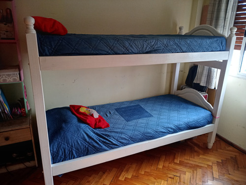 Cama Cucheta  1 Plaza Blanco