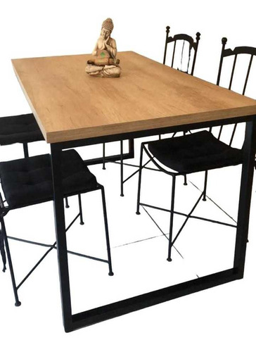 Mesa Comedor Estilo Industrial 