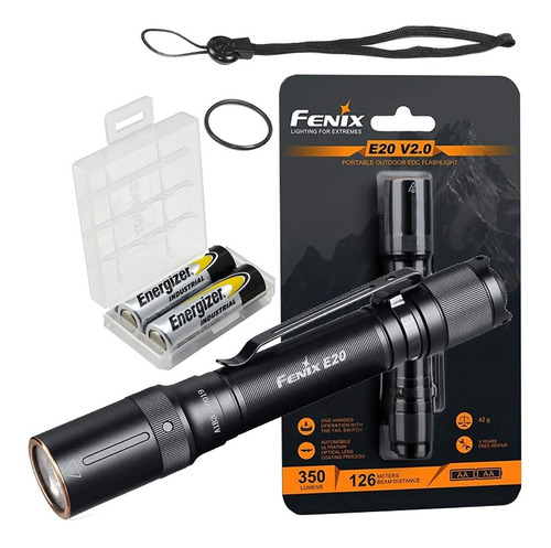 Linterna Led Fenix E20 Tactica 265 Lumens 2015 Ed. 2 Pilas.