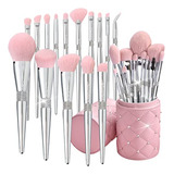Brochas De Maquillaje  Bueart Design Elegant Pink Ultra Soft
