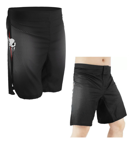 Short Soft Mma Muay Thai Kick Boxing Bushido All Black Lima