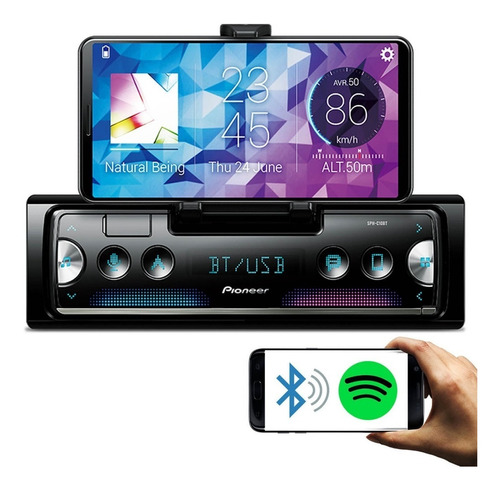 Smartphone Auto Radio Pioneer Sph-c10bt Bluetooth Smart Sync