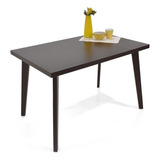 Mesa De Comedor 4 Puestos Liverpool Tapa Wengue