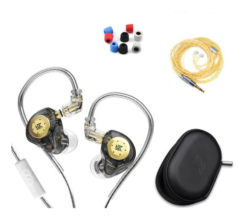 Audífonos Kz Edx Pro Con Mic + Eartips + Cable + Estuche